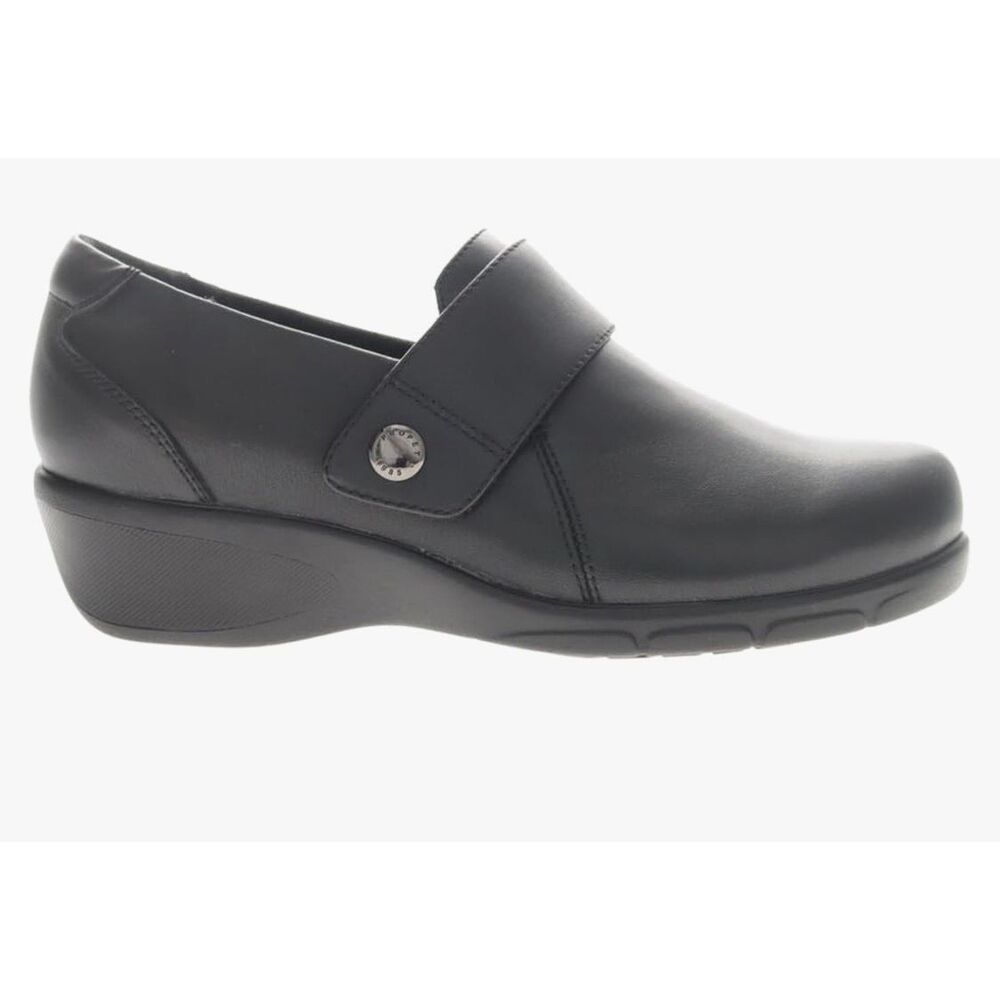 Propet Womens Wallis Slip On Clogs Casual - Black Size 6.5